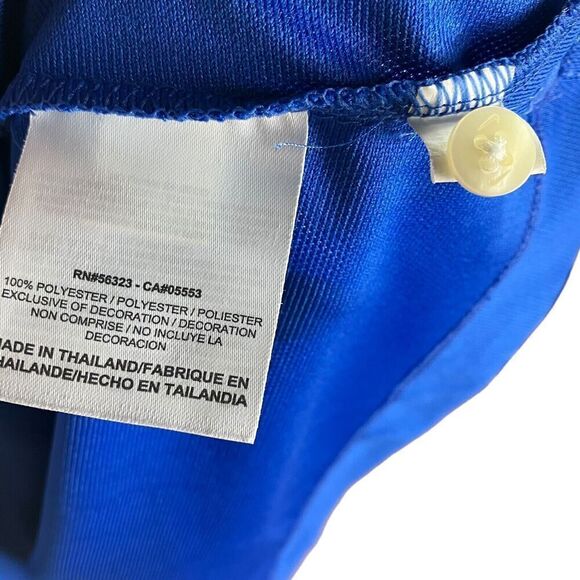 Nike Golf Women’s S Dri-Fit Short Sleeve Fitted Polo Dark Royal Blue Tree Logo* - Picture 5 of 8